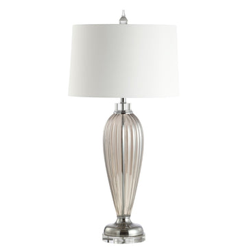 Julian 33.5" Glass/Crystal LED Table Lamp - JONATHAN Y